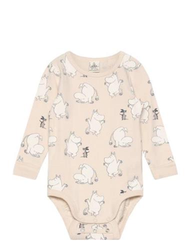 Body Moomin Bodies Long-sleeved Beige Lindex