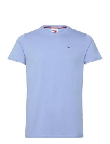 Tjm Xslim Jersey Tee Tops T-shirts Short-sleeved Blue Tommy Jeans