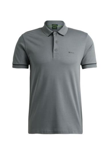 Paule Tops Polos Short-sleeved Grey BOSS