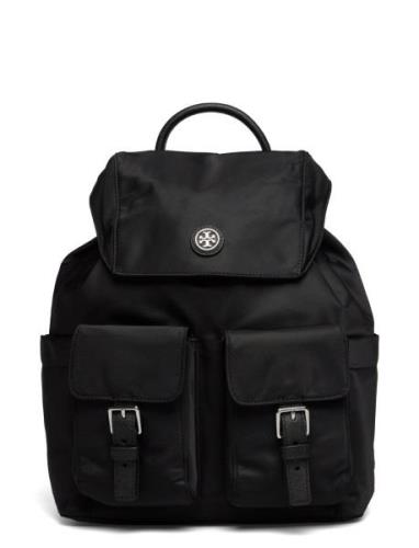 Virginia Flap Backpack Reppu Laukku Black Tory Burch