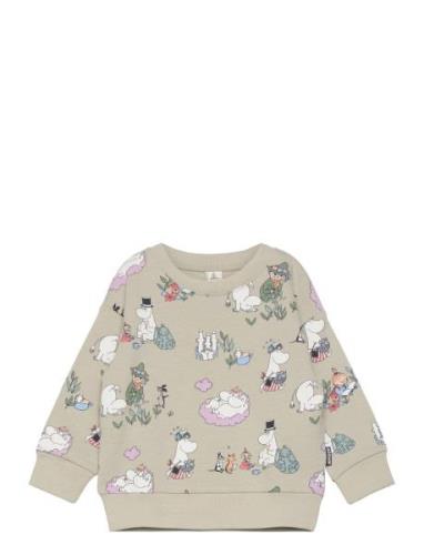 Sweater Moomin Aop Tops Sweat-shirts & Hoodies Sweat-shirts Green Lind...