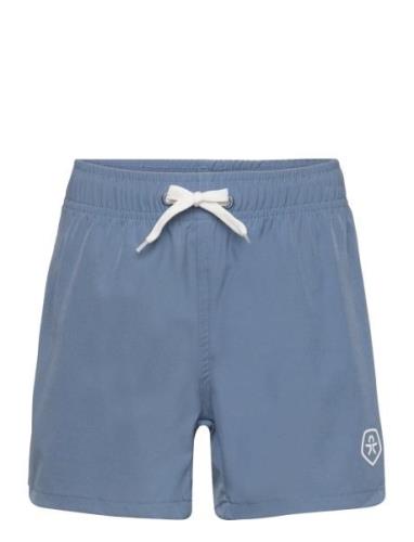 Swim Shorts, Solid Uimashortsit Blue Color Kids