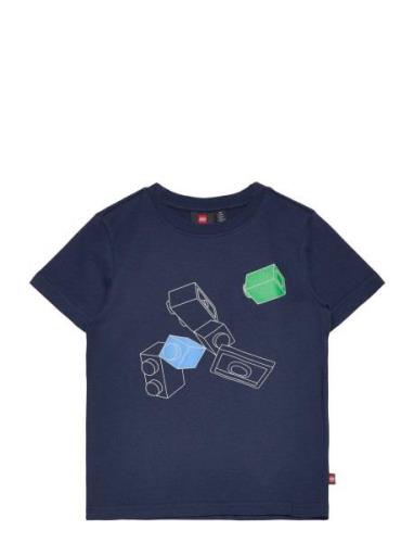 Lwtano 204 - T-Shirt S/S Tops T-shirts Short-sleeved Navy LEGO Kidswea...