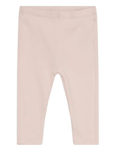 Leggings Rib Newborn Bottoms Leggings Pink Lindex