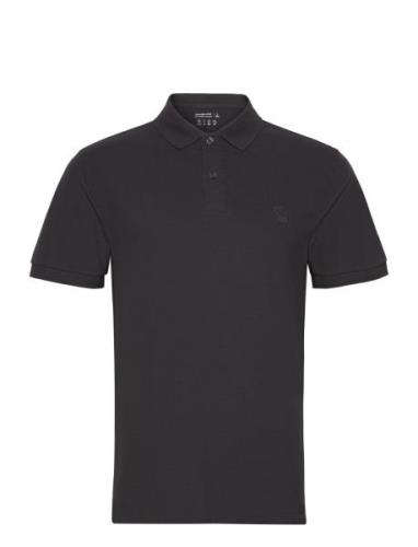 Anf Mens Knits Tops Polos Short-sleeved Black Abercrombie & Fitch