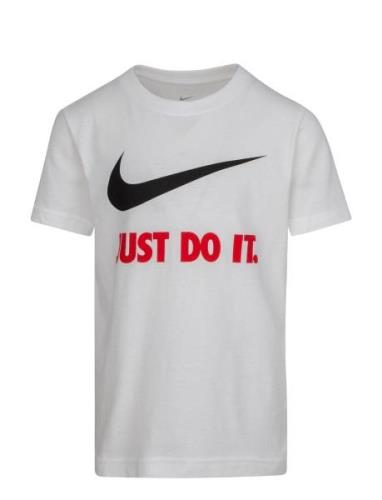 Nike Swoosh Just Do It Tee Sport T-shirts Short-sleeved White Nike