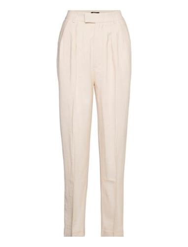 Mimmi Trousers Bottoms Trousers Straight Leg Cream Gina Tricot