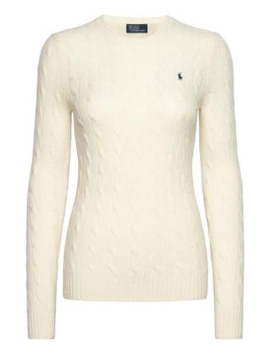 Cable-Knit Wool-Cashmere Sweater Tops Knitwear Jumpers Cream Polo Ralp...