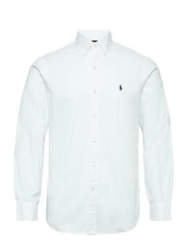 Custom Fit Stretch Oxford Shirt Tops Shirts Casual White Polo Ralph La...