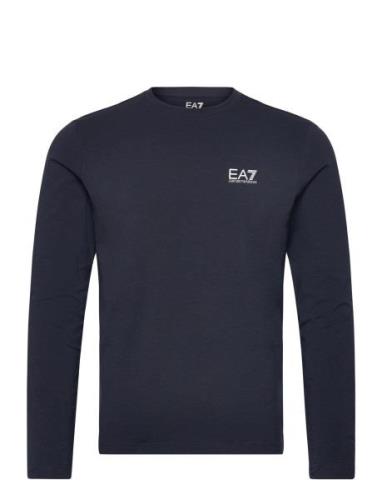 T-Shirt Tops T-shirts Long-sleeved Navy EA7