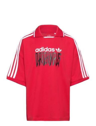 Football Tee Tops T-shirts Short-sleeved Red Adidas Originals