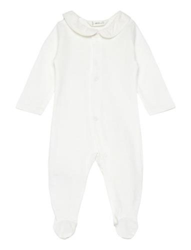 Cotton Body Pyjamas Pyjama Sie Jumpsuit Haalari White Mango