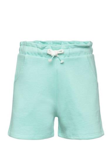 Cotton Drawstring Waist Shorts Bottoms Shorts Blue Mango