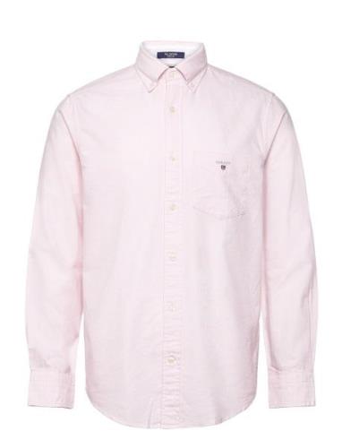 Reg Oxford O.shield Shirt Tops Shirts Casual Pink GANT