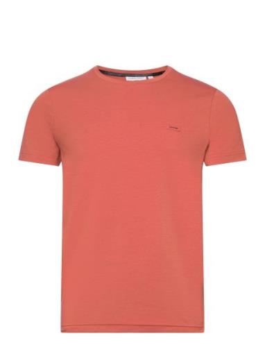 Stretch Slim Fit T-Shirt Tops T-shirts Short-sleeved  Calvin Klein