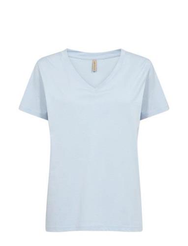 Sc-Derby Tops T-shirts & Tops Short-sleeved Blue Soyaconcept