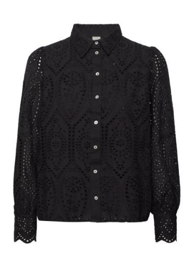 Yasholi Ls Shirt S. Noos Tops Blouses Long-sleeved Black YAS