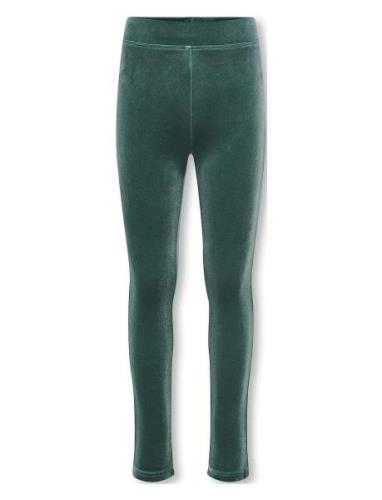 Kogmargaret Velvet Flaired Pnt Bottoms Leggings Green Kids Only