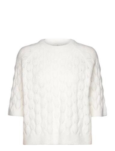 Kamalene Knit Pullover Tops Knitwear Jumpers White Kaffe