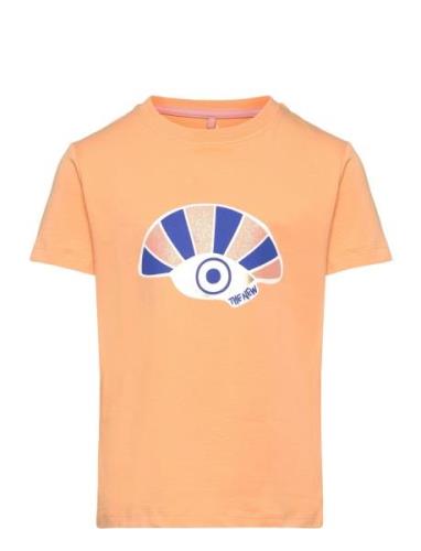 Tngala S_S Tee Tops T-shirts Short-sleeved Orange The New