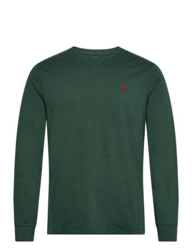 Custom Slim Fit Jersey T-Shirt Tops T-shirts Long-sleeved Green Polo R...