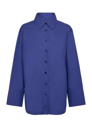 Rodebjer Imola Tops Shirts Long-sleeved Blue RODEBJER