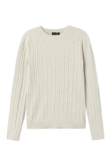 Nlmhabel Ls O-Neck Knit Tops Knitwear Pullovers Cream LMTD