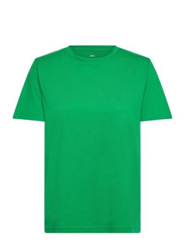 Short-Sleeved Cotton T-Shirt Tops T-shirts & Tops Short-sleeved Green ...