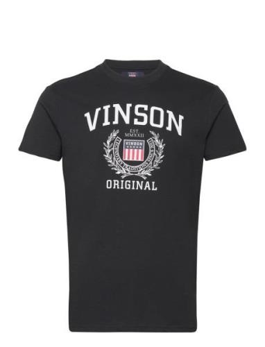 Kaiser Reg Sj Vin M Tee Tops T-shirts Short-sleeved Black VINSON