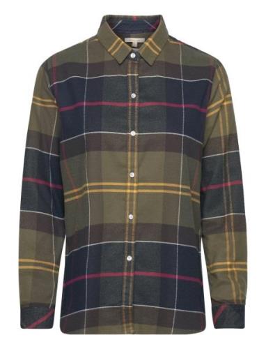 Brbour Anna Shirt Tops Shirts Long-sleeved Green Barbour