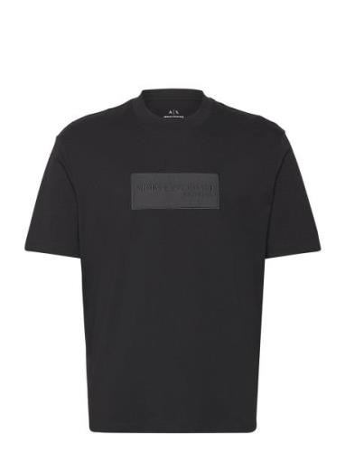 T-Shirt Tops T-shirts Short-sleeved Black Armani Exchange