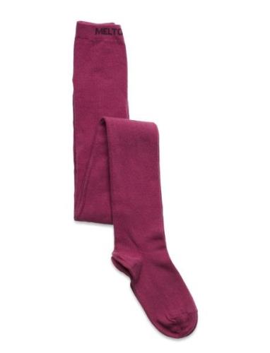 Cotton Tights Sukkahousut Purple Melton