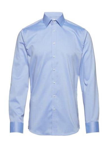 Seven Seas Fine Twill | Slim Tops Shirts Business Blue Seven Seas Cope...