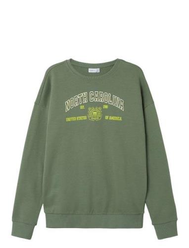 Nkmlamane Ls Swe Bru Pb Tops Sweat-shirts & Hoodies Sweat-shirts Green...