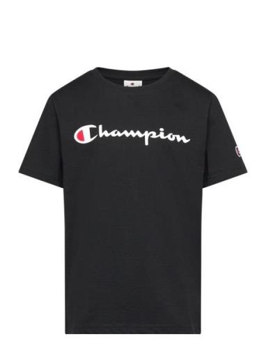 Ss Tee Tops T-shirts Short-sleeved Black Champion