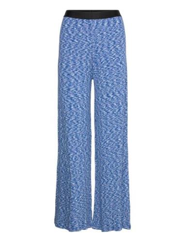 2X2 Cotton Space Veran Pants Bottoms Trousers Wide Leg Blue Mads Nørga...