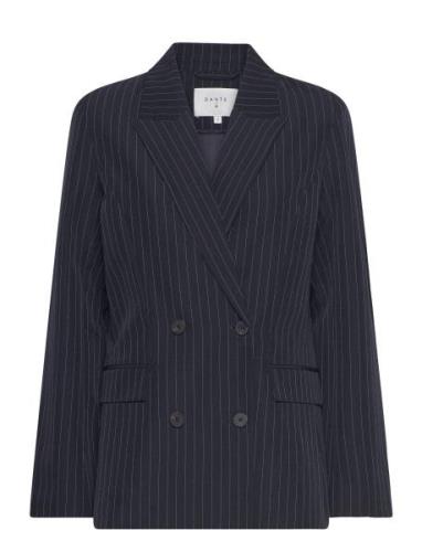 D6Neige Pinstripe Blazer Blazers Double Breasted Blazers Navy Dante6