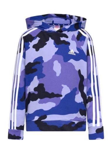 J Bl Camo Ft Hd Sport Sweat-shirts & Hoodies Hoodies Blue Adidas Sport...