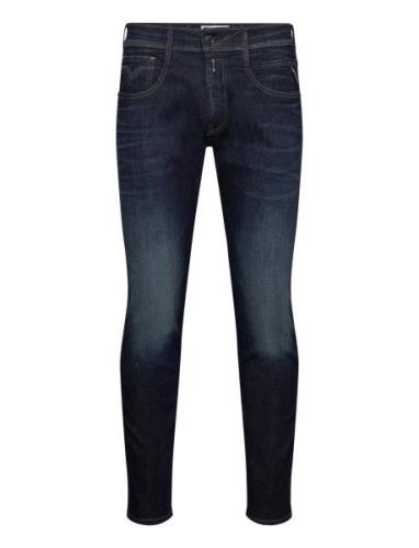 Anbass Trousers Slim Hyperflex Dust Bottoms Jeans Slim Blue Replay