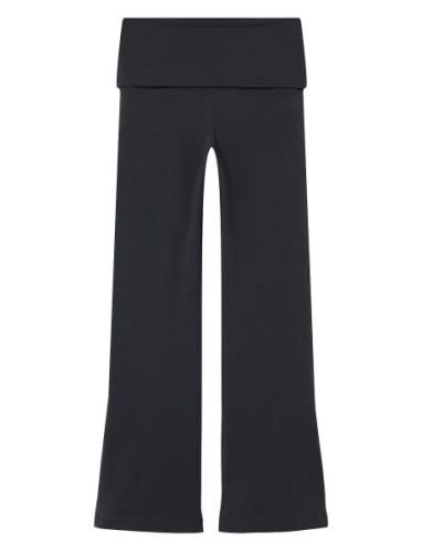 Nkfhelena Fold Down Bootcut Pant Bottoms Trousers Black Name It