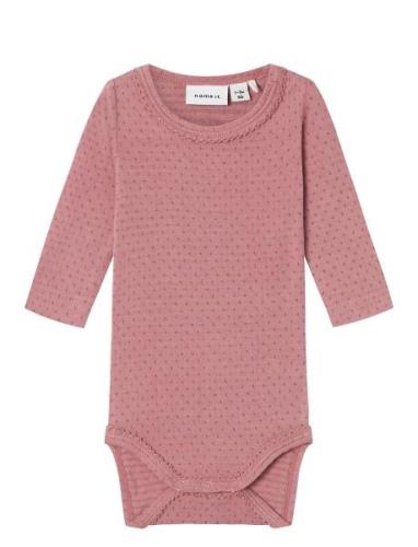 Nbfhusia R Ls Body Pitkähihainen Body Pink Name It