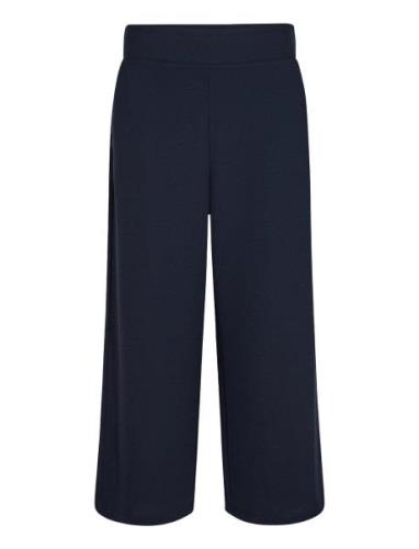 Sc-Siham Bottoms Trousers Wide Leg Navy Soyaconcept