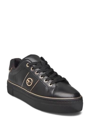 Women Lace-Up Matalavartiset Sneakerit Tennarit Black Tamaris