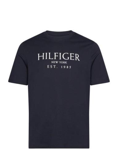 Big Hilfiger Tee Tops T-shirts Short-sleeved Navy Tommy Hilfiger