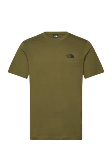 M Ss Simple Dome Tee Sport T-shirts Short-sleeved Khaki Green The Nort...