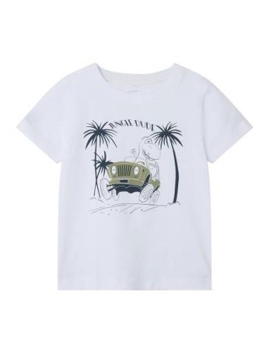 Nmmhenroy Ss Top Tops T-shirts Short-sleeved White Name It