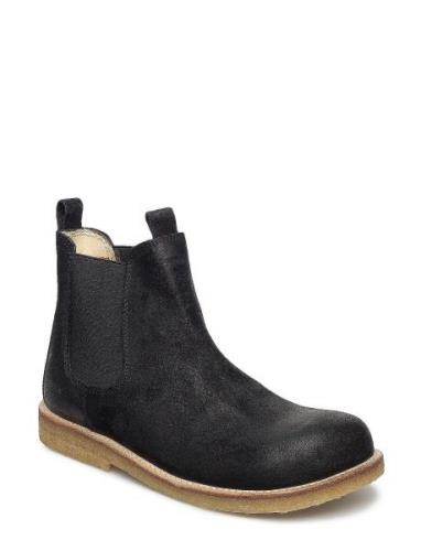 Chelsea Boot Bootsit Nauhalliset Saapikkaat Black ANGULUS