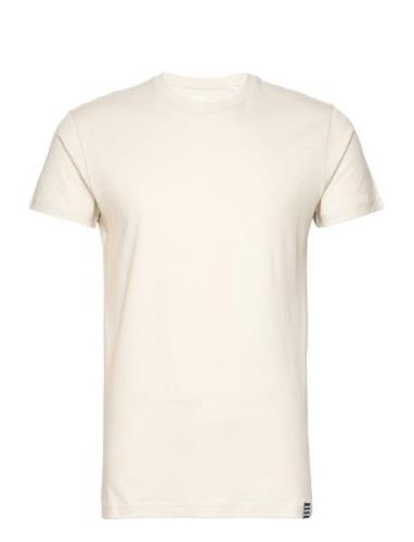 Organic Thor Tee Tops T-shirts Short-sleeved Cream Mads Nørgaard