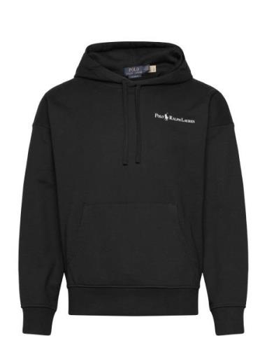 Relaxed Fit Logo Fleece Hoodie Tops Sweat-shirts & Hoodies Hoodies Bla...