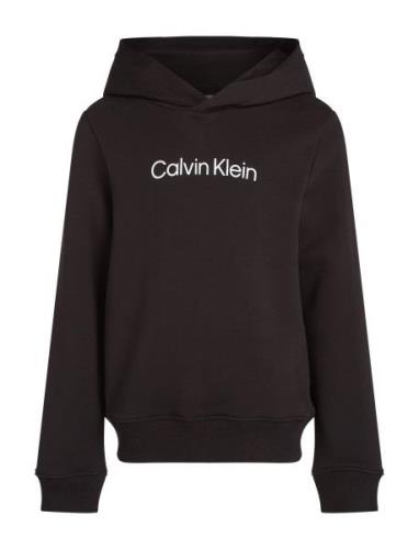 Inst. Logo Reg. Terry Hoodie Tops Sweat-shirts & Hoodies Hoodies Black...